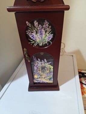Decorative Lavender Panel Wooden Cabinet - Purple Finish